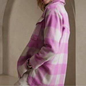 Banana Republic Purple Plaid Shacket